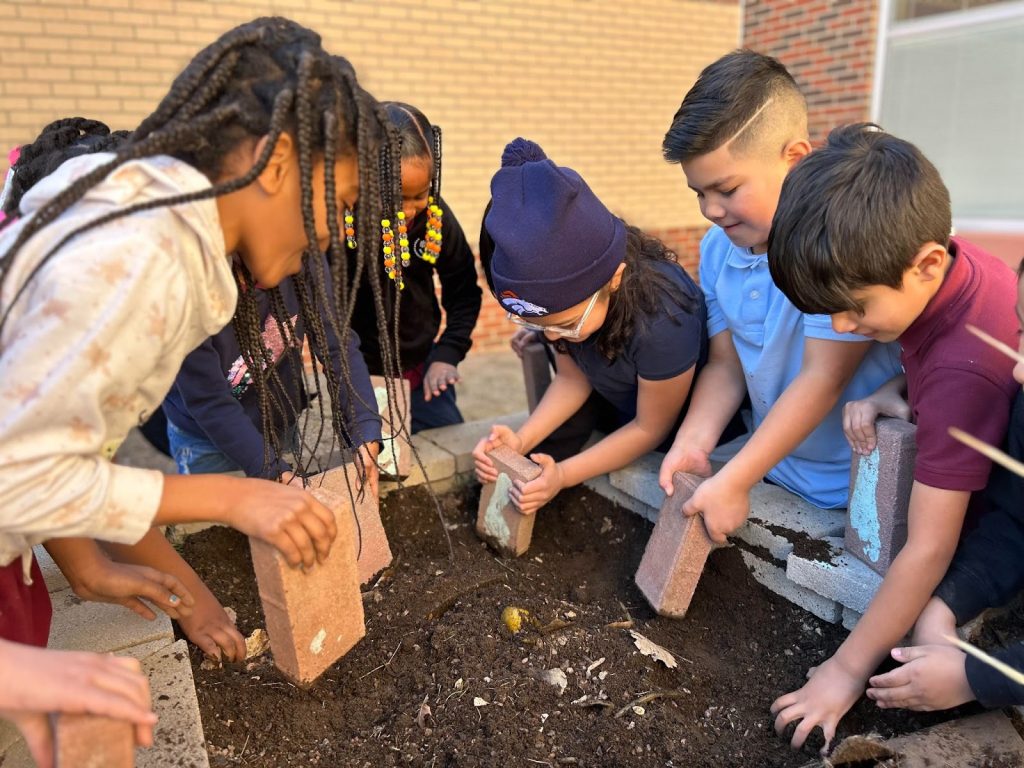 Students in class outside